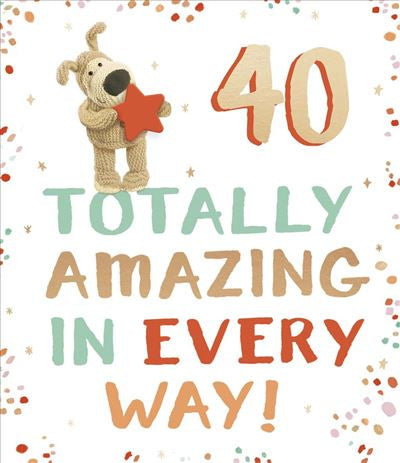 40th birthday card- Boofle
