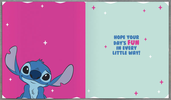 Granddaughter birthday card - Stitch