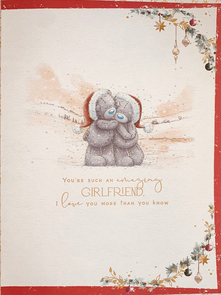 Me to you - Girlfriend Christmas card- large boxed card