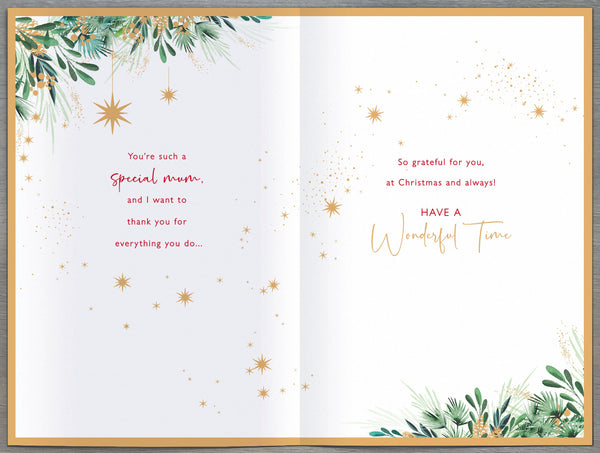 Mum Christmas card- from your son