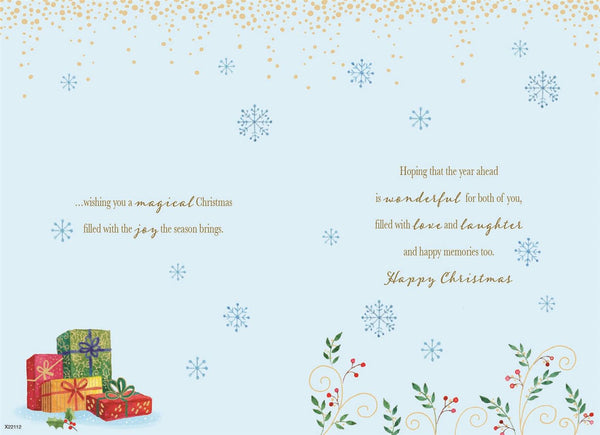 To a special couple Christmas card