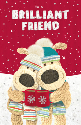 Friend Christmas card - Boofle