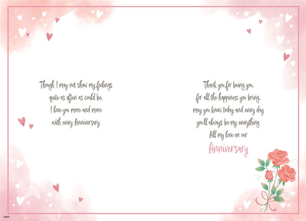 Wife anniversary card - anniversary roses