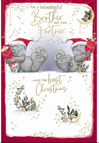 Me to you - Brother and Partner Christmas card
