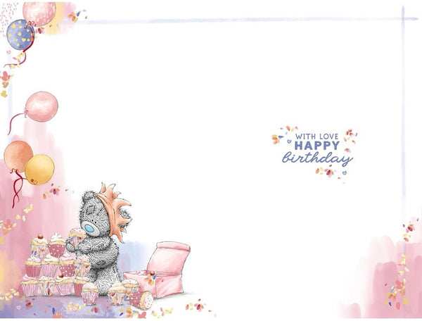 Me to you Auntie birthday card - tatty teddy cupcakes