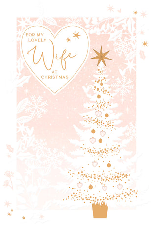 Wife Christmas card - Christmas tree