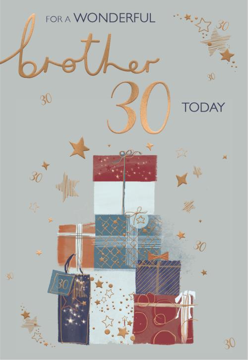 Brother 30th birthday card