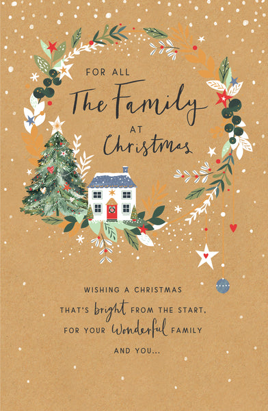 To all the family Christmas card