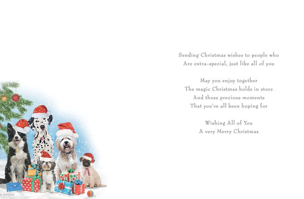 To all of you Christmas card - cute dogs