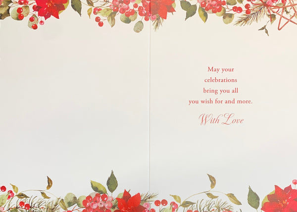To all of you Christmas card - Christmas wreath