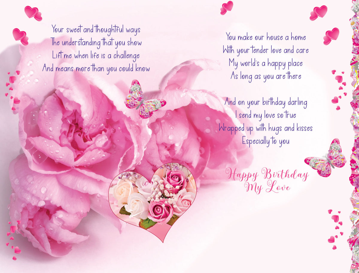 Birthday card Wife Cards Through The Post com