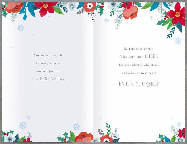 Friend Christmas card- long verse
