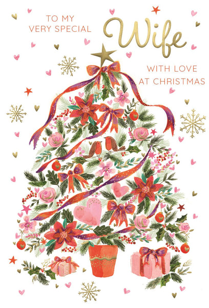 Wife Christmas card- Christmas tree