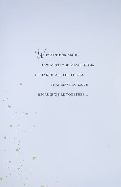 Wife anniversary card - Sentimental verse
