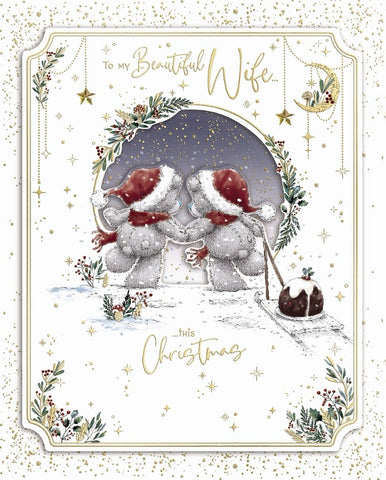 Me to you- Wife Christmas card - boxed card