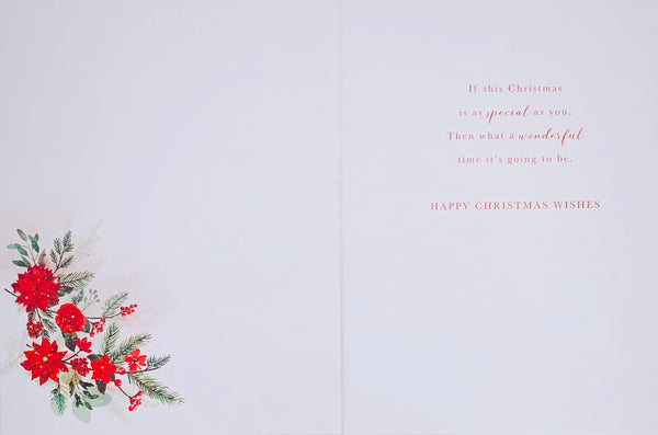 Mum Christmas card- sentimental verse