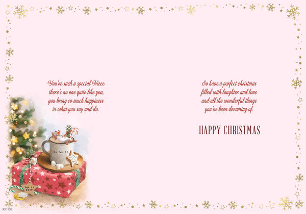 Niece Christmas card- hot chocolate