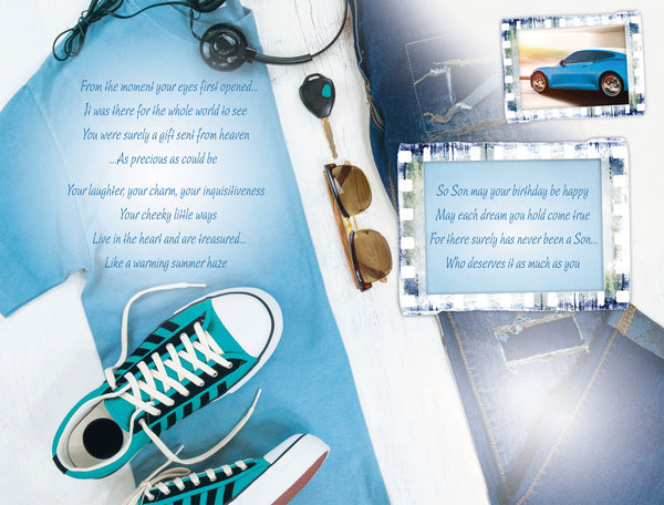 Son birthday card- sentimental verse