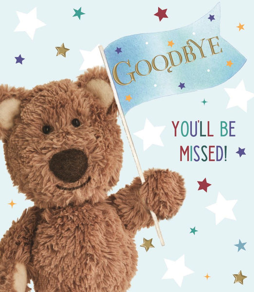 Leaving card- cute bear