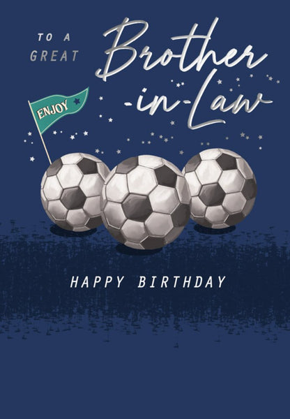 Brother in law birthday card- football