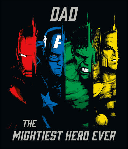Dad birthday card - Marvel Avengers