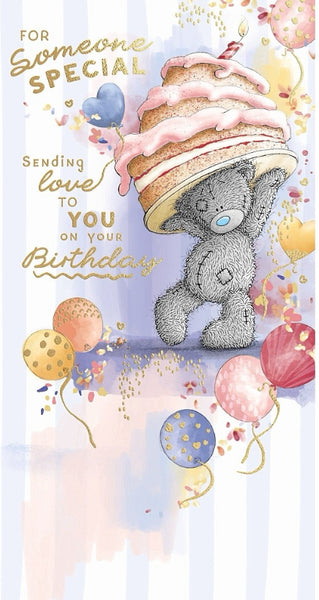 Me to you general birthday card - giant birthday cake