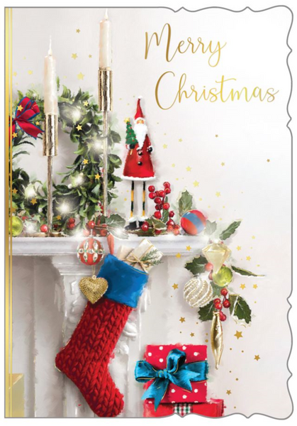 General Christmas card- festive fireside