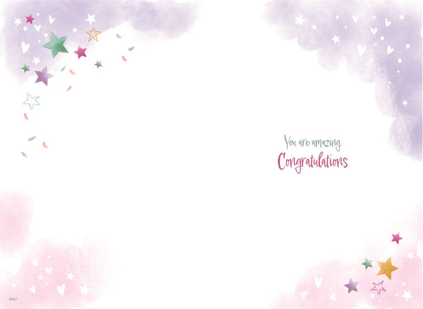 Granddaughter Exam Congratulations Card | Full Colour Insert | UK Made