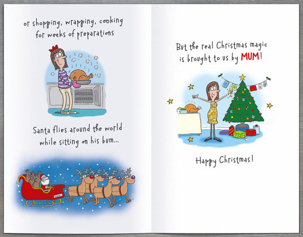Mum Christmas card - funny