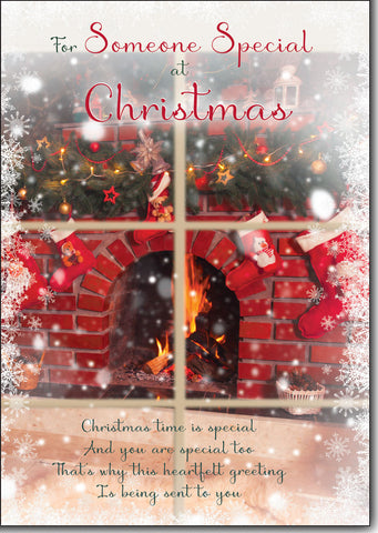 Someone Special Christmas card- loving verse