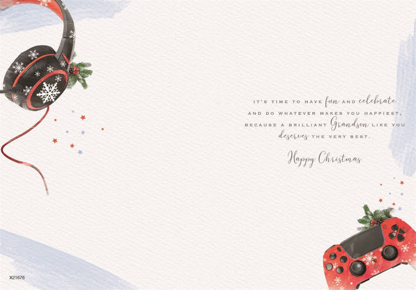 Son Christmas card- gamer