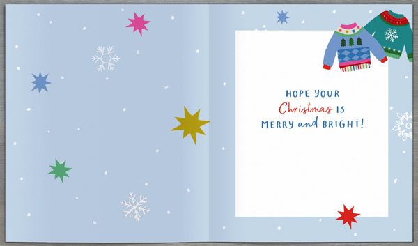To both of you Christmas card - Xmas jumpers