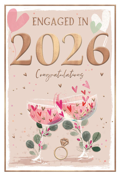 Engagement card - engaged in 2026