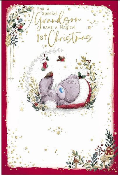 Me to you - Grandson first Christmas card