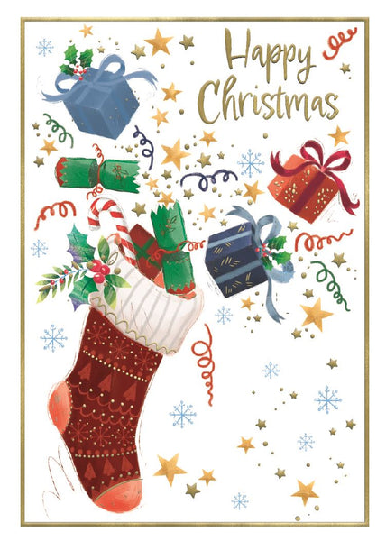 General Christmas card - Xmas stocking