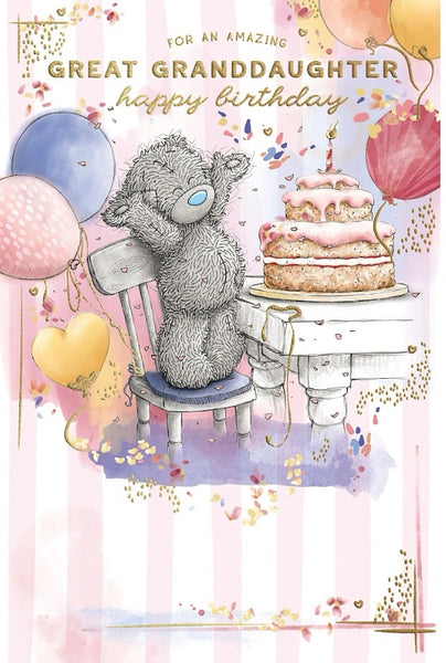 Great Granddaughter Birthday Card | Me to You Tatty Teddy Design | Cute Greeting Card
