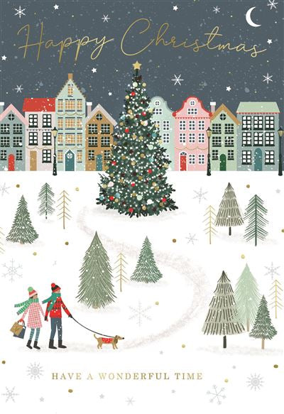 General Christmas card - winter walk