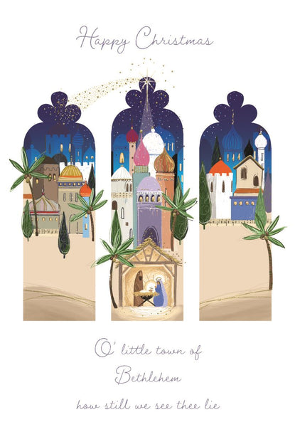 Religious Christmas card - Bethlehem