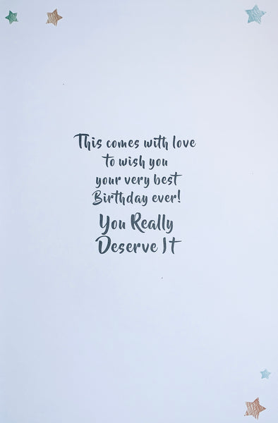 Son birthday card - cute bear