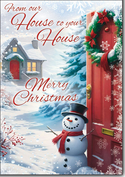 Our house to your house Christmas card