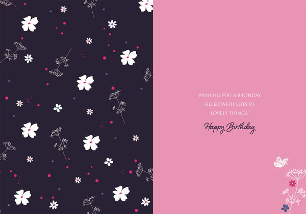 General birthday card for her- beautiful flowers