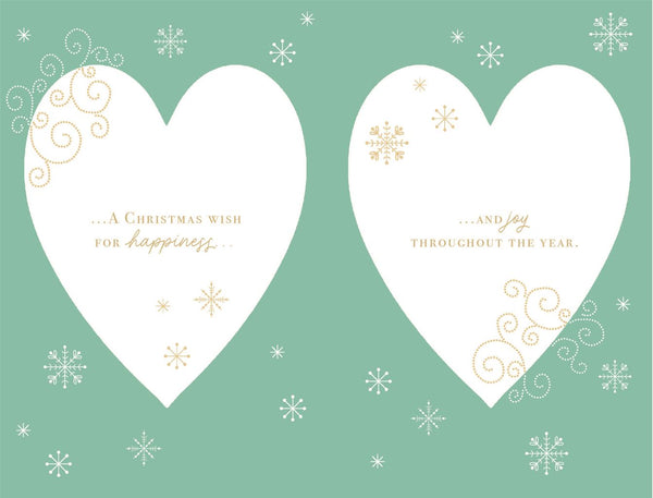 Mum and Dad Christmas card - large card