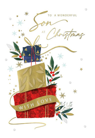 Son Christmas card- Christmas gifts