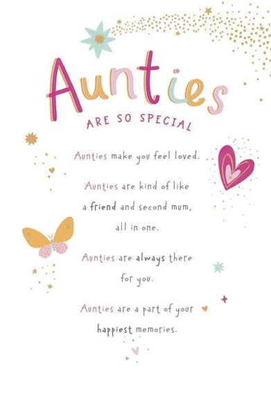 Auntie birthday card