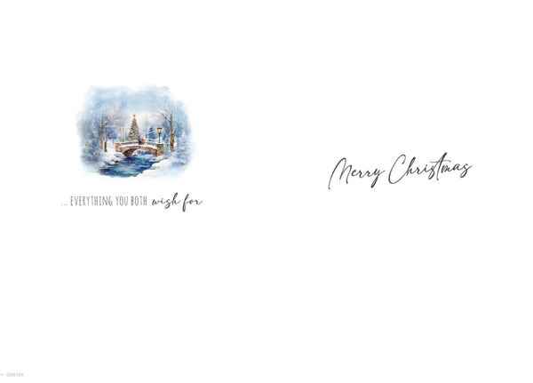 To both of you Christmas card- winter scene