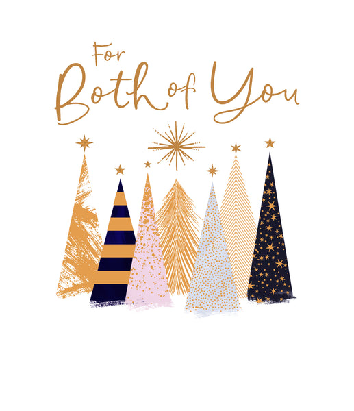 To both of you Christmas card - Xmas trees