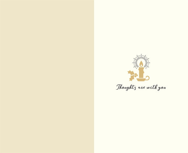 Thinking of you Christmas card - candle