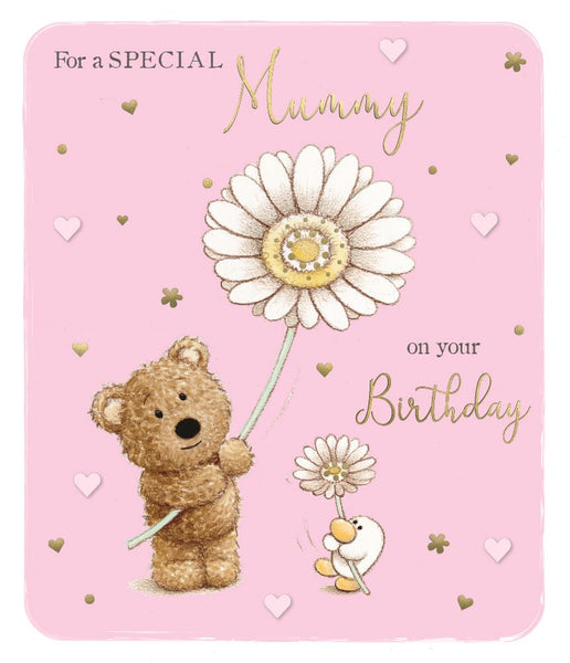 Mummy birthday card- cute Barley bear
