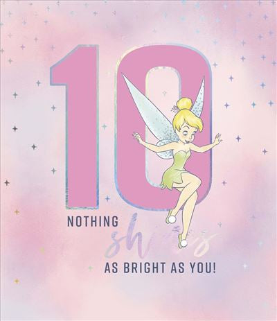Age 10 Tinker Bell birthday card