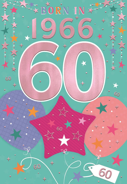 60th birthday card - born in 1966